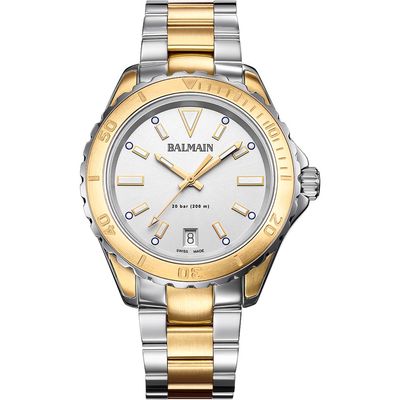 BALMAIN WATCHES Ophrys Dive Two-Tone Bracelet Watch, 38.5mm in Two Tone 