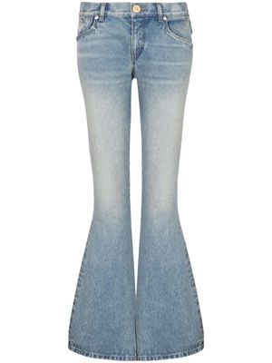 Balmain Western low-rise bootcut jeans - Blue