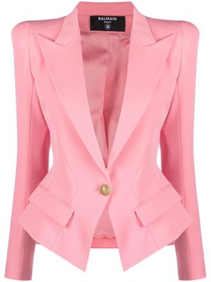 Balmain wide-lapel slim-fit blazer - Pink