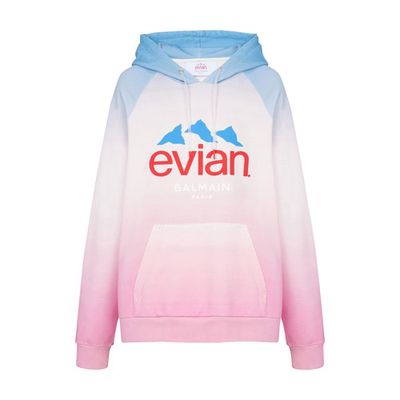 BALMAIN x EVIAN color gradient sweatshirt