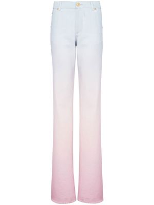 Balmain x Evian gradient denim loose jeans - Pink