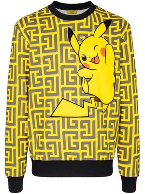 Balmain x Pokémon all-over printed sweatshirt - Black