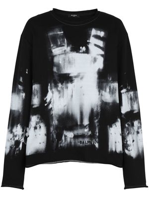 Balmain X-ray print sweatshirt - Black