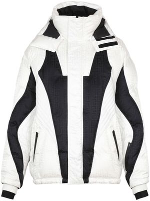 Balmain x Rossignol padded monogram ski jacket - White
