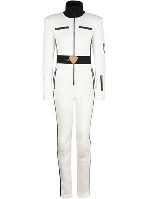 Balmain x Rossignol two-tone belted jumpsuit - White