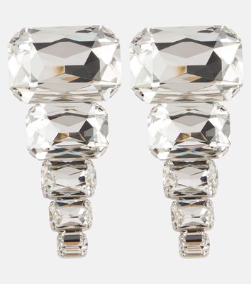 Balmain XL crystal pendant earrings