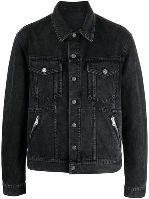 Balmain zip-pocket denim jacket - Black