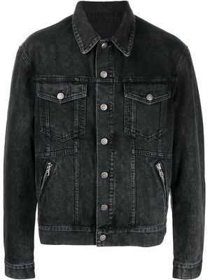 Balmain zip-pockets denim jacket - Black