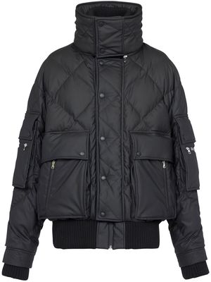 Balmain zipped padded jacket - Black