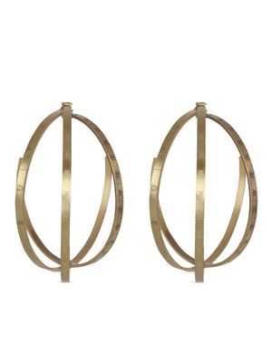 Balmain Zodiac-engraved hoop earrings - Gold