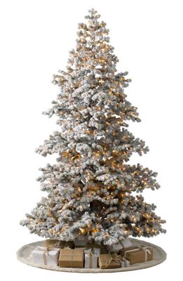 Balsam Hill Frosted Yukon Spruce Pre-Lit Artificial Tree in Led Micro