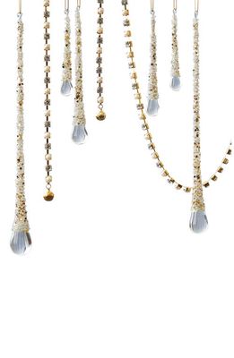 Balsam Hill Icy Teardrops Set of 6 Ornaments in Gold