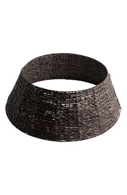 Balsam Hill Woven Tree Collar in Chestnut Brown