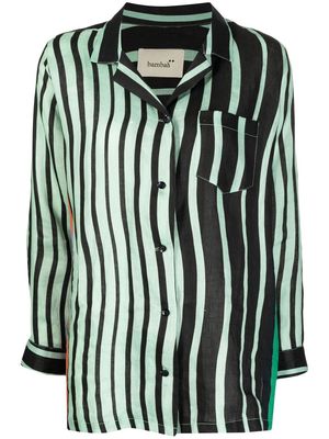Bambah Alya striped pocket shirt - Green