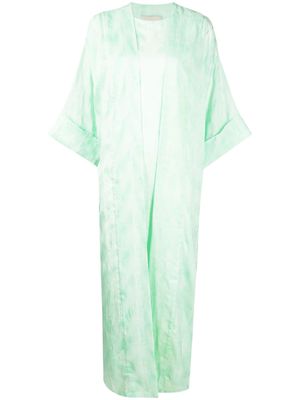 Bambah crinkled-effect two-piece kaftan dress - Green