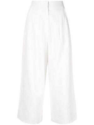 Bambah cropped wide-leg trousers - White