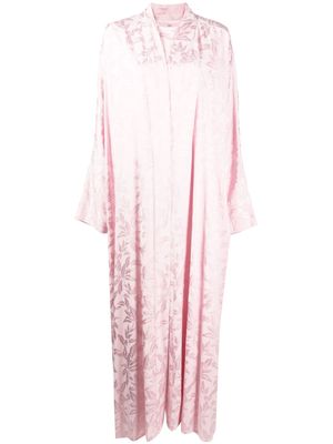 Bambah floral-print two-piece kaftan dress - Pink