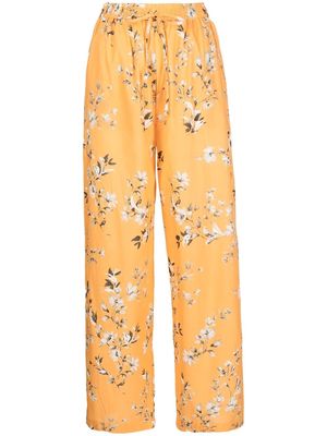 Bambah floral straight-leg trousers - Orange