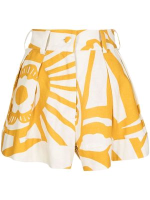 Bambah floral tailored shorts - Yellow