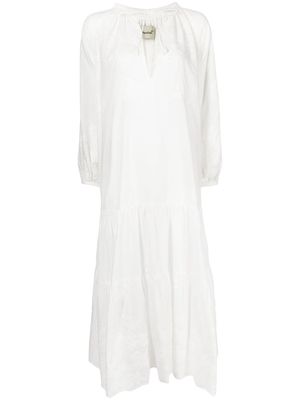 Bambah Sandra tiered maxi dress - White