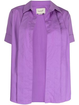 Bambah short-sleeve cotton shirt - Purple