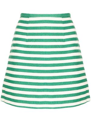Bambah stripe-pattern miniskirt - Green