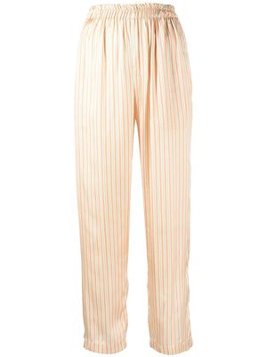 Bambah stripe-print straight-leg trousers - Orange