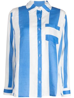 Bambah striped linen shirt - Blue