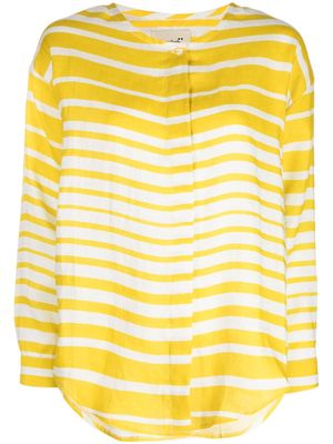 Bambah striped linen shirt - Yellow