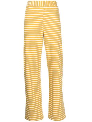 Bambah striped straight-leg trousers - Yellow