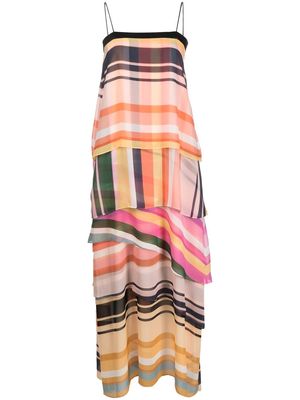 Bambah striped tiered maxi dress - Multicolour