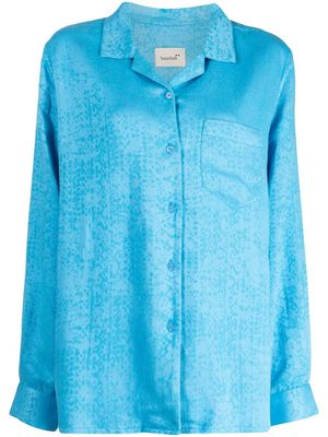 Bambah textured-finish cotton shirt - Blue