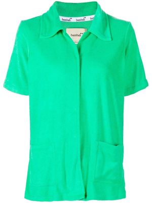 Bambah towelling-effect short-sleeve shirt - Green