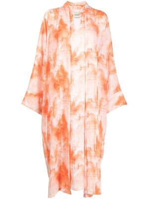 Bambah V neck kimono set - Orange