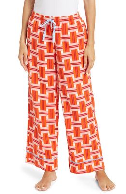 ban. do Geo Cotton Pajama Pants in Red