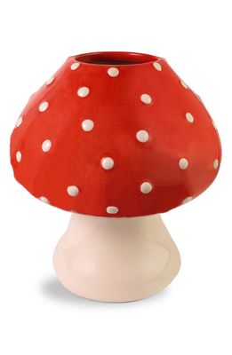 ban.do Mushroom Ceramic Vase in Red Tones