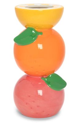 ban. do Stacked Citrus Ceramic Vase in Orange