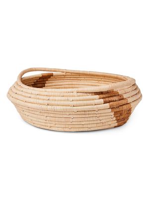 Banana Striped Storage Basket - Natural