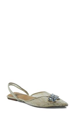 band of the free Ansley Slingback Pointed Toe Flat in Nude