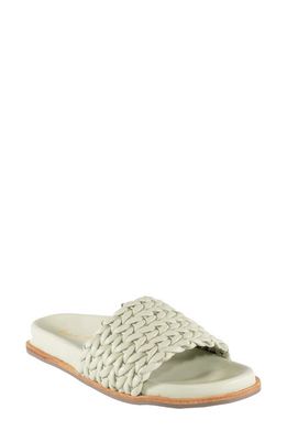 band of the free Ciara Woven Slide Sandal in Sage
