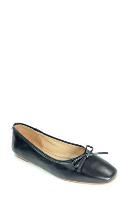 band of the free Lancer Ballet Flat in Black Leather