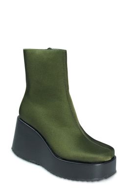 band of the free Starling Platform Wedge Boot in Olive