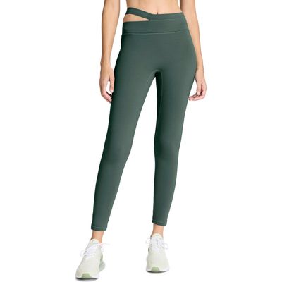 BANDIER Aria Asymmetric Waist Leggings in Balsam Green