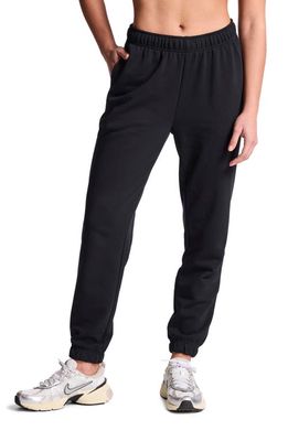 BANDIER Embroidered Logo Terry Joggers in Black