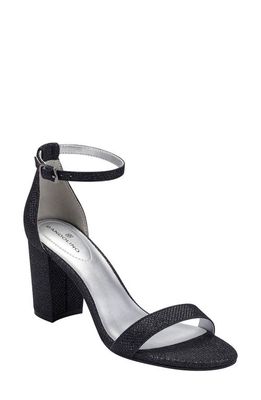 Bandolino Armory Ankle Strap Sandal in Navy Glam Fabric/Blue