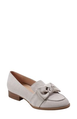 Bandolino Houndstooth Print Bow Loafer in Light Grey