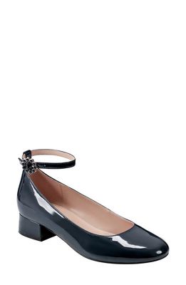 Bandolino Lexy Ankle Strap Pump in Dark Blue 