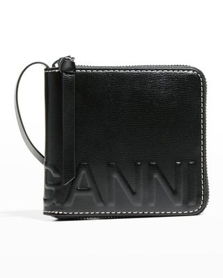 Banner Logo Recycled Leather Wallet