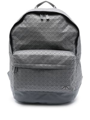 Bao Bao Issey Miyake logo-plaque geometric-pattern backpack - Grey
