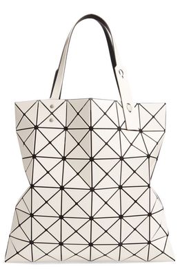 Bao Bao Issey Miyake Lucent Tote in Ivory/Light Gray